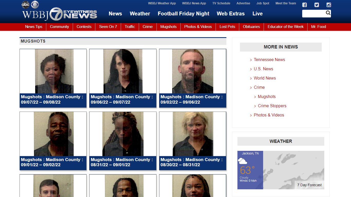 Mugshots - WBBJ TV